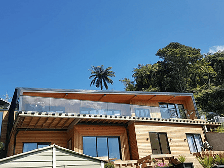 Semi frameless glass balustrade