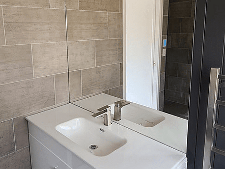 Polished edge mirror