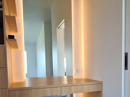 Large wardrobe mirrors with lighting