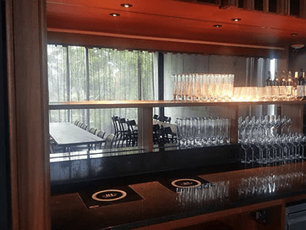 Mirrors featured in Te Puias bar area