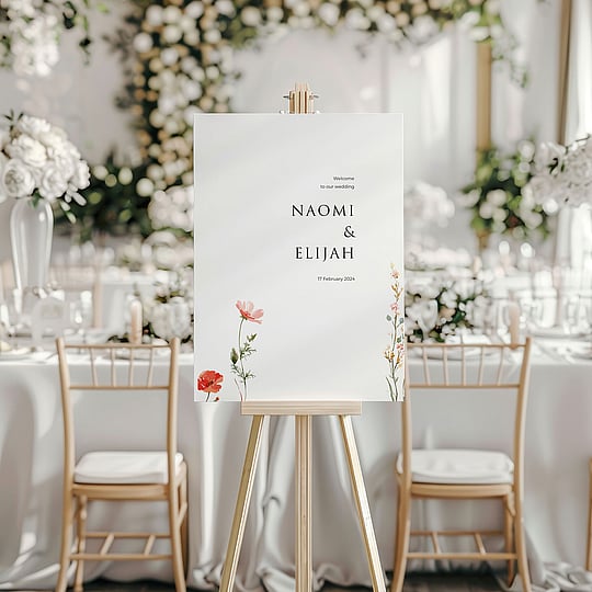 * wildflower wedding stationery suite