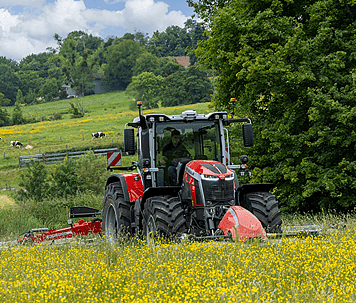 Massey Ferguson 8S Xtra Tractor in a field