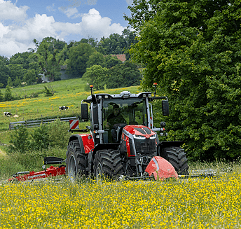 Massey Ferguson 8S Xtra in a field