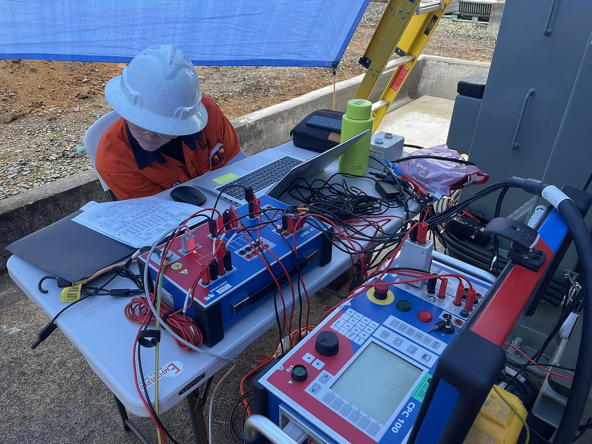 Power Technicians providing electrical testing and commissioning ...