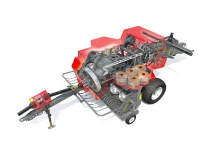 MF 1842S Small Square Baler detail image