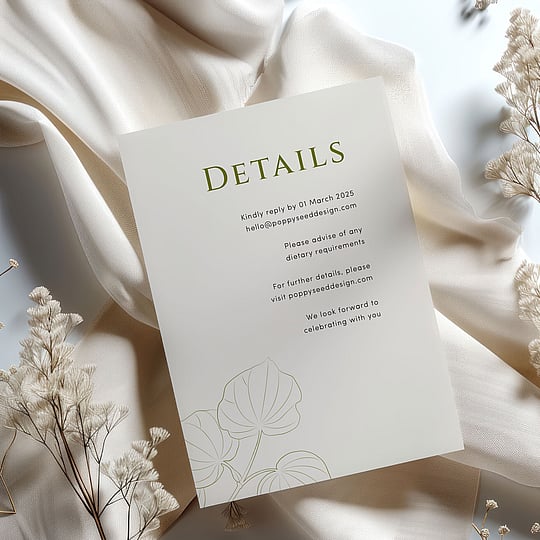nature inspired wedding invitations