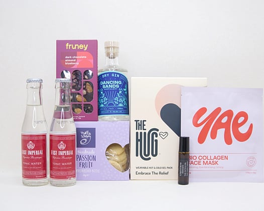THE HUG, FRUNEY CHOCOLATE, IMPERIAL TONIC, YAE COLLAGEN FACEMASK