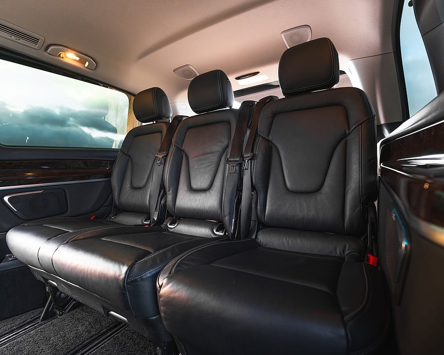 Mercedes V220d interior rear bench seating