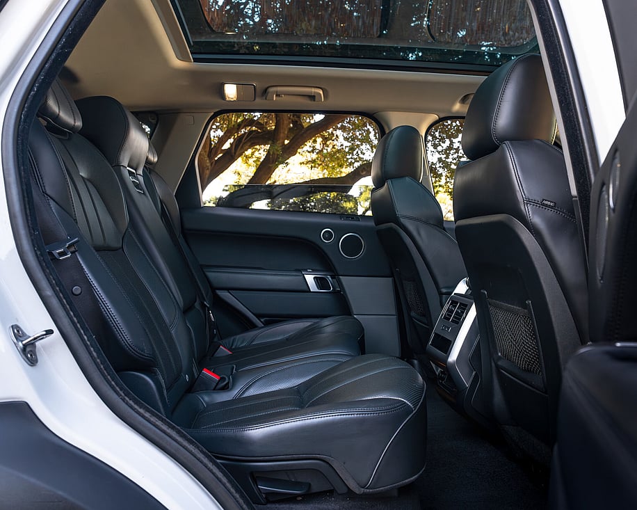Range Rover interior rear passenger seats