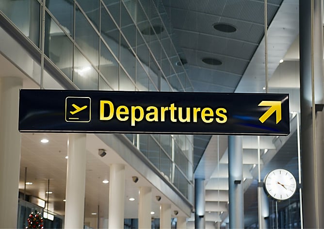 Christchurch airport departures