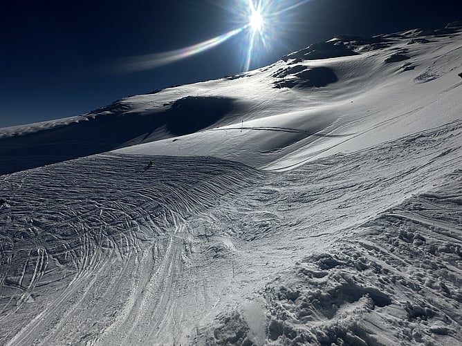 Turoa Ski Field Early Season, Top of Big Bowl