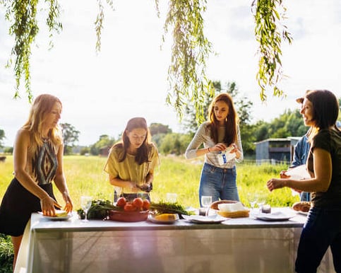 Women relax at fully catered yoga, breathwork, meditation retreat in Kapiti Coast 2026