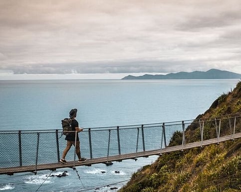 Walk the Paekakariki coastal walk on women's private retreat and spa on Kapiti Coast nz