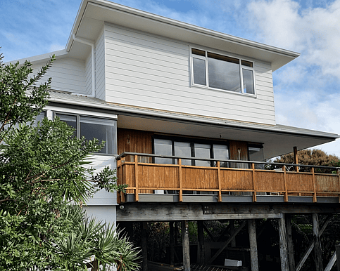 A third story added onto this home in this renovation project. 