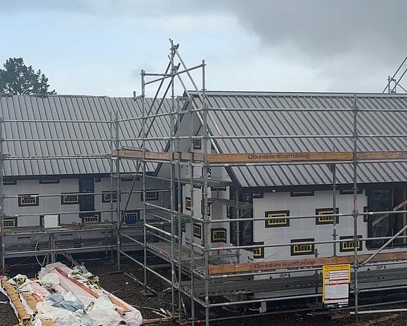 Coloursteel roof on Pukekohe home build