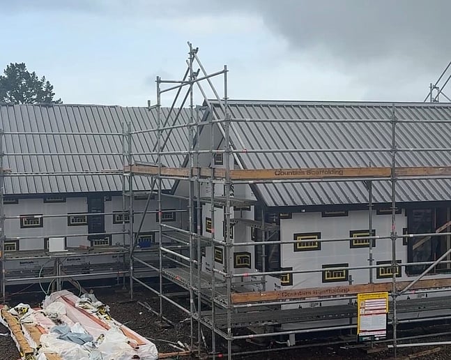 Coloursteel roof on Pukekohe home build