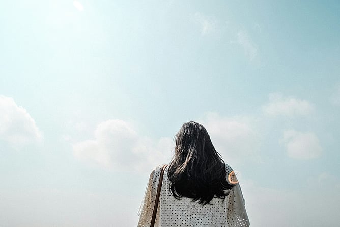 Woman looking out at sea ADHD