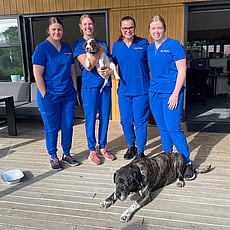 Vet Janine and puppy
