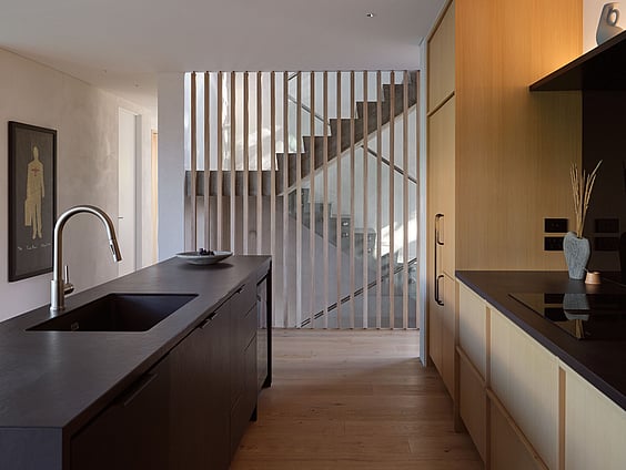 Interior timber detailing in award winning city home