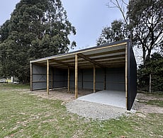 3 bay pole shed west melton in flaxpod for horse tack room