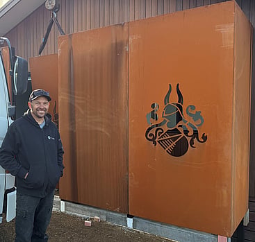 Corten Steel privacy screens