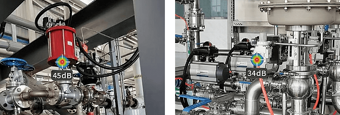 FOTRIC TD2e detecting pneumatic valve leakage