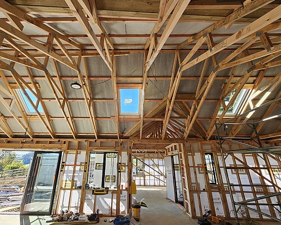 Velux skylights in living area
