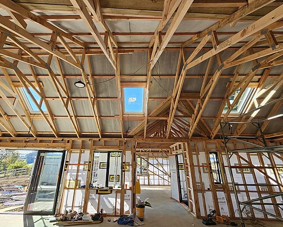 Velux skylights in living area