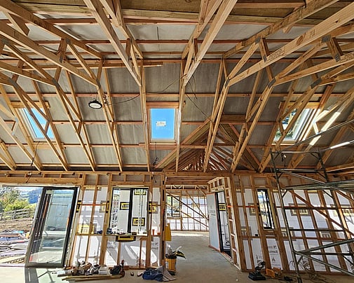 Velux skylights in living area