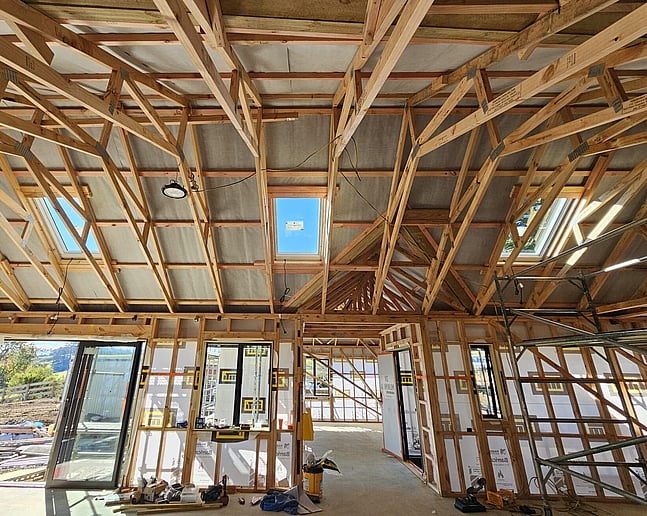 Velux skylights in living area