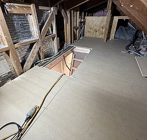 MDF attic flooring installed in Christchurch roof space