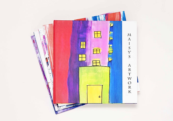 Kids art book example