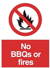 No BBQs or Fires please