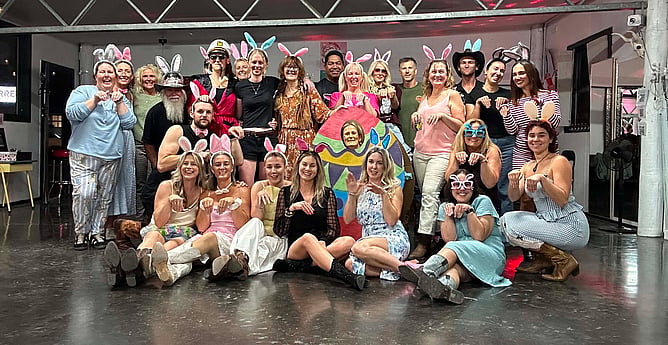 Line Dancing Party - Easter Bunny Theme at Clive Bootscootin'