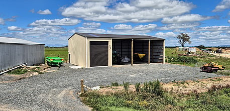 Tractor shed