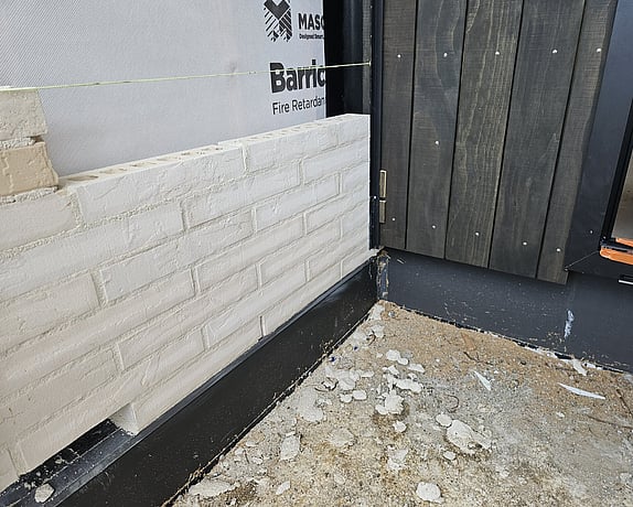 Brick cladding with Accoya timber accents