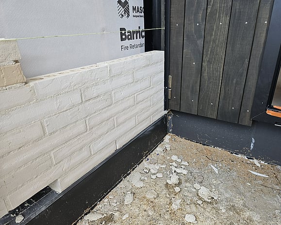 Brick cladding with Accoya timber accents