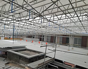 Medical Facility Scaffold Wrap Completed