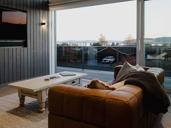 View of Lake Taupo from living room