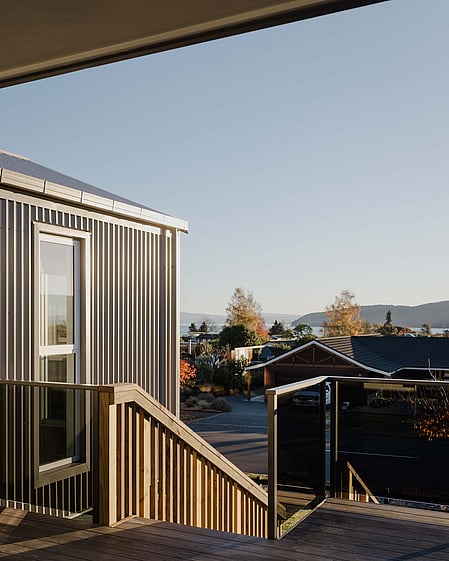View from deck with views of Lake Taupo