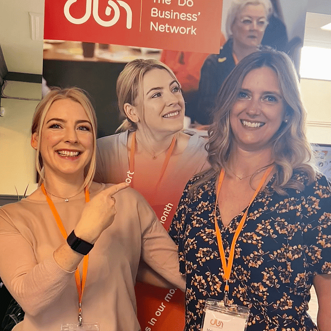 DBN Member Allison Dore from Hello Friday ( left ) and Melanie Cant, Director at DBN