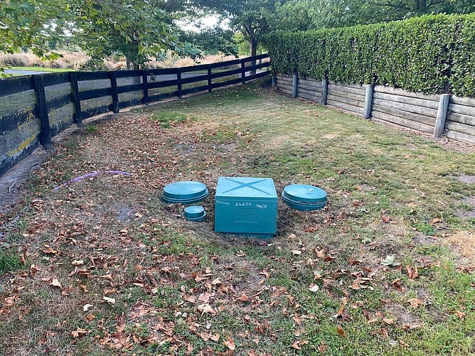 septic tank on rural property