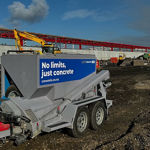Crewmix CM1000 at commercial construction site