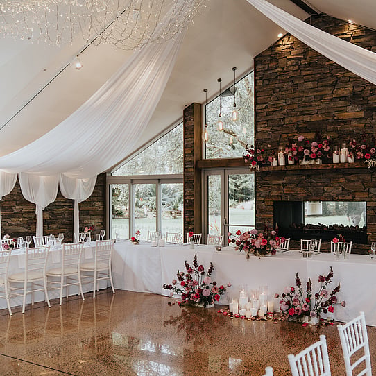 Fireplace Dining at Markovina Estate