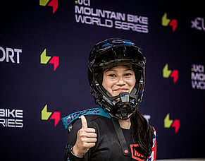 Young kiwi pair excite, Goldsbury edged for podium at UCI MTB World Series