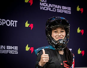 Young kiwi pair excite, Goldsbury edged for podium at UCI MTB World Series