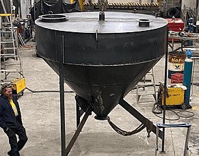When Stainless Steel Meets Something a Little Different - A Powder Hopper Taking Shape