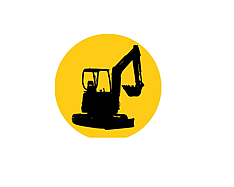 Excavator Digger Icon
