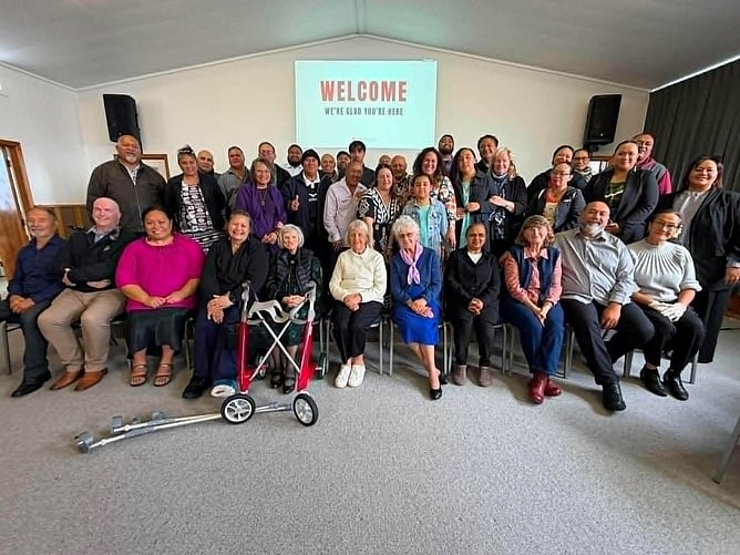 People from LifeChurch Blockhouse Bay and Terry Street Bible Chapel gathering to remember and celebrate God's work over the years.