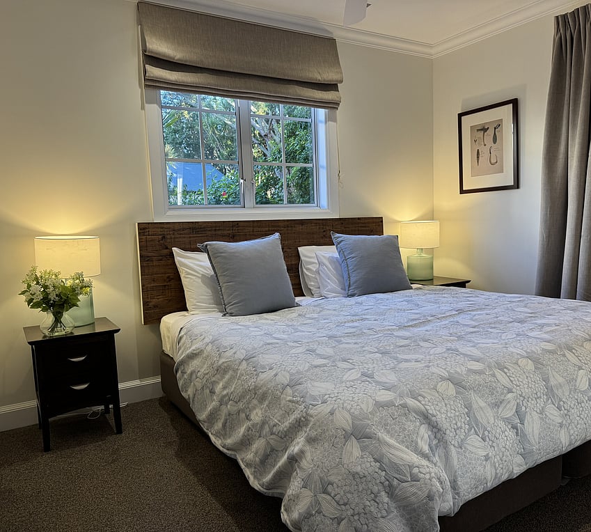 One of four premium bedrooms at Crab Shack Cottage holiday rental in Russell
